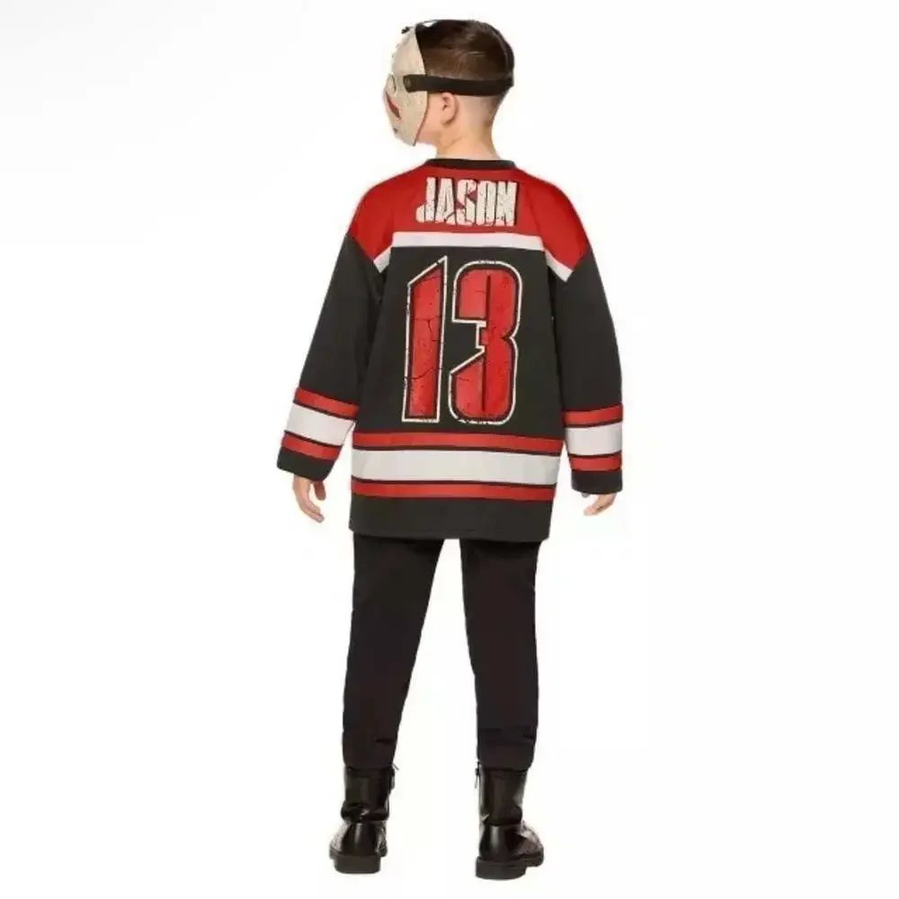 Kids Jason Voorhees Jersey and Mask Costume Kit - Friday the 13th -